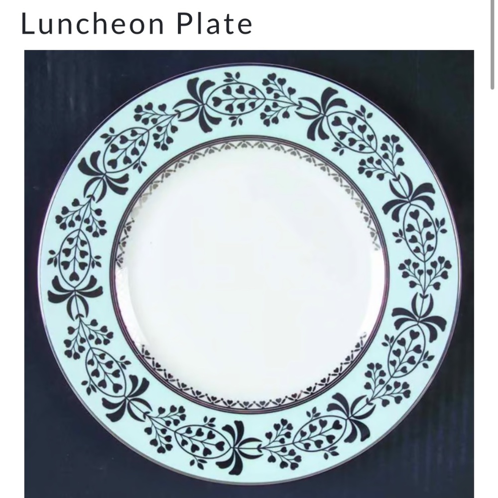 Platinum Scroll by Wedgwood collection 12 accent plates